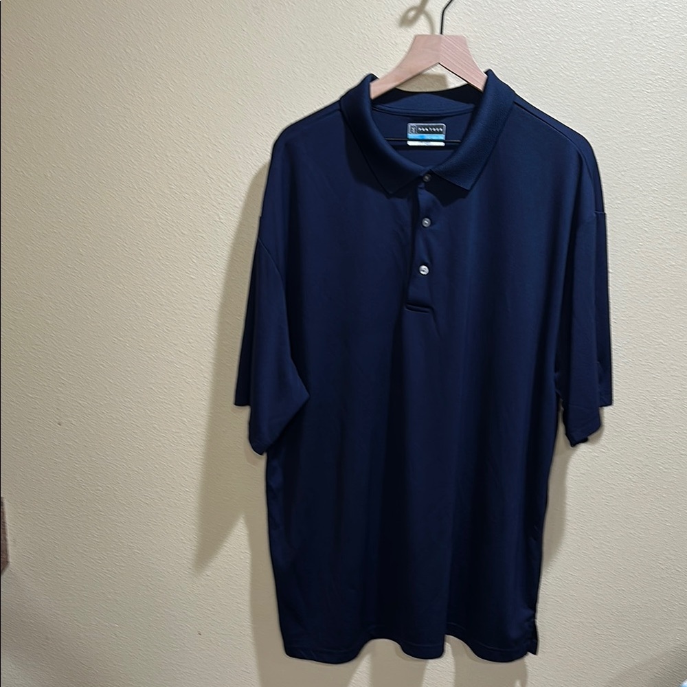 PGA Tour 2XLT Blue Polo Shirt